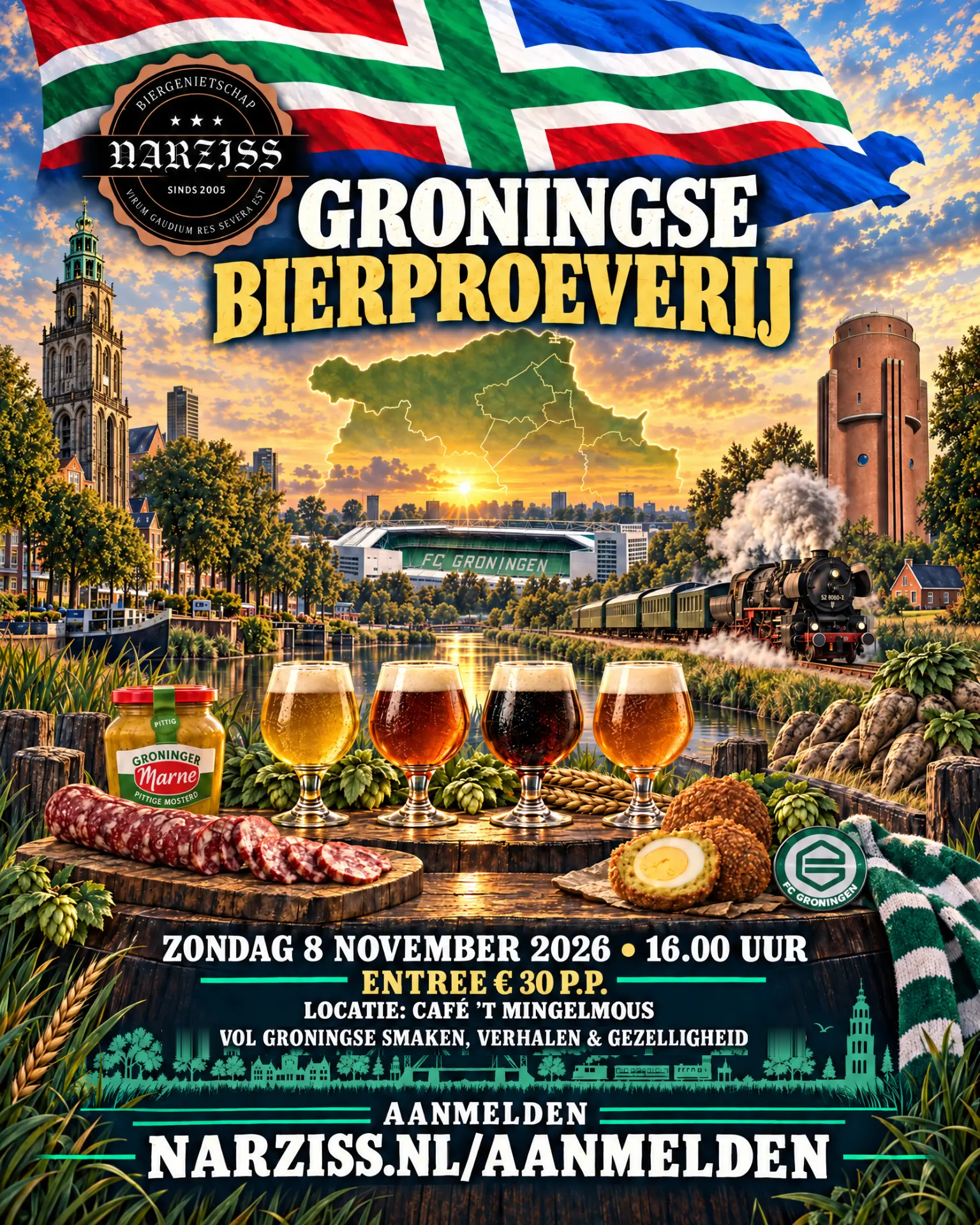 Poster Groningse Bierproeverij