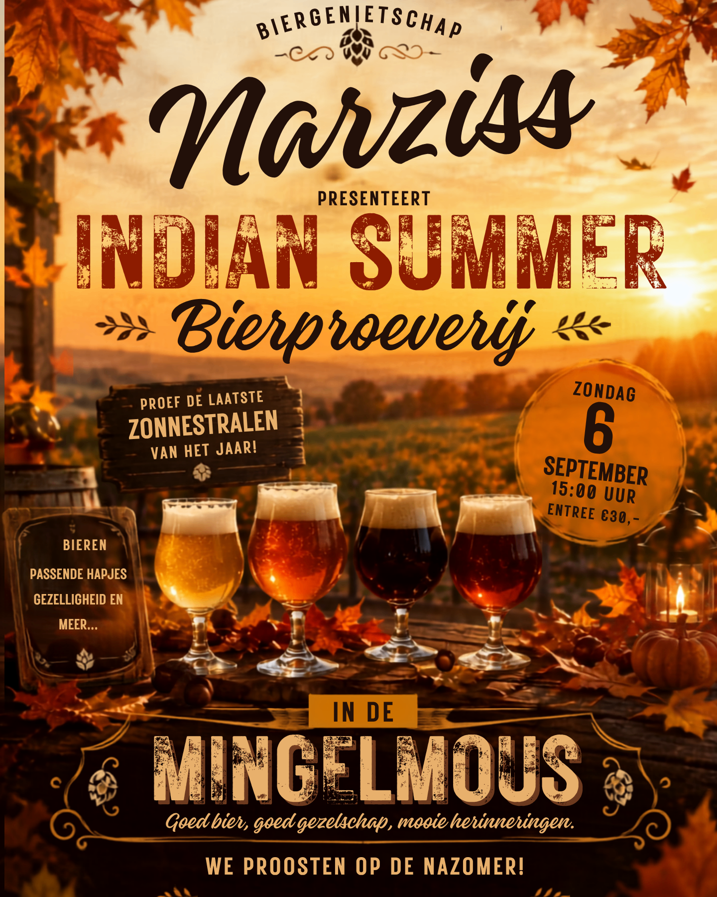 Poster Indian Summer Bierproeverij